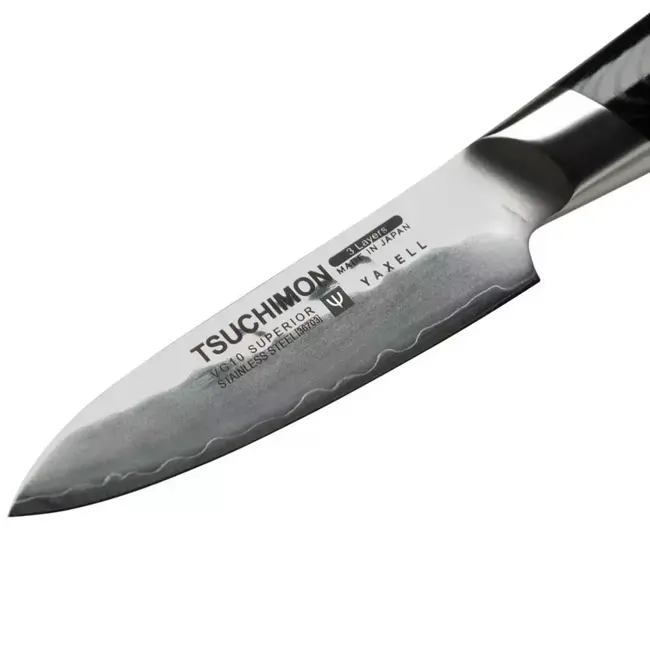 Yaxell Tsuchimon Schilmes 8 cm – VG10 Staal – Gehamerd Lemmet – Micarta Heft