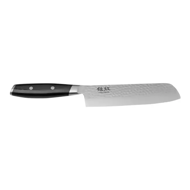 Yaxell Tsuchimon Nakiri Koksmes 18 cm – VG10 Staal – Gehamerd Lemmet – Micarta Heft