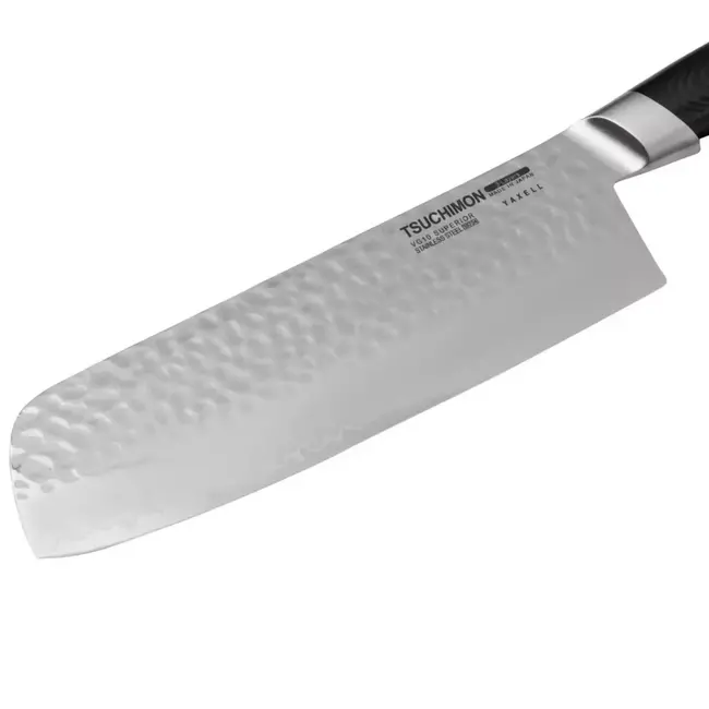 Yaxell Tsuchimon Nakiri Koksmes 18 cm – VG10 Staal – Gehamerd Lemmet – Micarta Heft