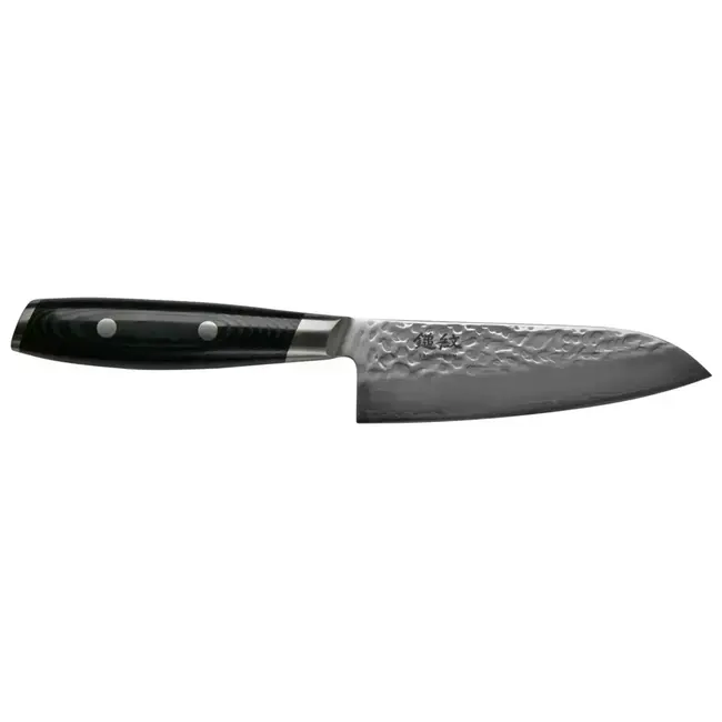 Yaxell Tsuchimon Santoku Koksmes 12,5 cm – VG10 Staal – Gehamerd Lemmet – Micarta Heft