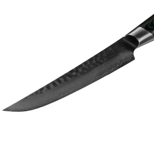 Yaxell Tsuchimon Steakmes 11 cm – VG10 Staal – Gehamerd Lemmet – Micarta Heft