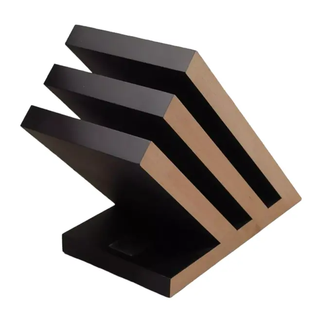 Yaxell Messenhouder – Beukenhout – Magnetisch Messenblok – Voor 6 Messen – Modern Design – Ruimtebesparend en Stijlvol Ontwerp