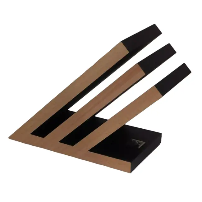 Yaxell Messenhouder – Beukenhout – Magnetisch Messenblok – Voor 6 Messen – Modern Design – Ruimtebesparend en Stijlvol Ontwerp