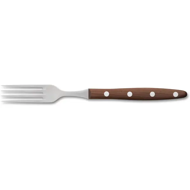 Robert Herder Windmühle Steakvork en Steakmes – RVS – Glad – Lemmet 12,5 cm – Heft Pruimenhout