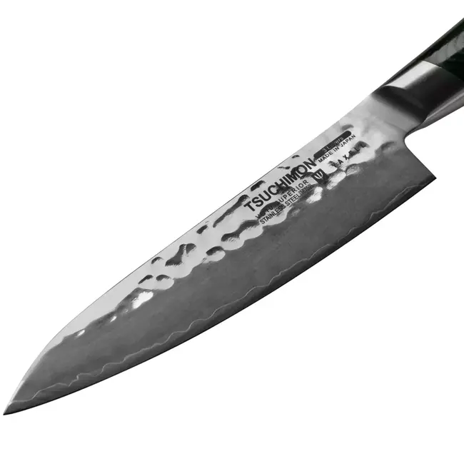 Yaxell Tsuchimon Geschenkset – 3-delig – Messenslijper met Koksmes 20 cm en Universeelmes 12 cm – 3 Lagen Damaststaal – VG10 Staal – Canvas-Micarta Heft