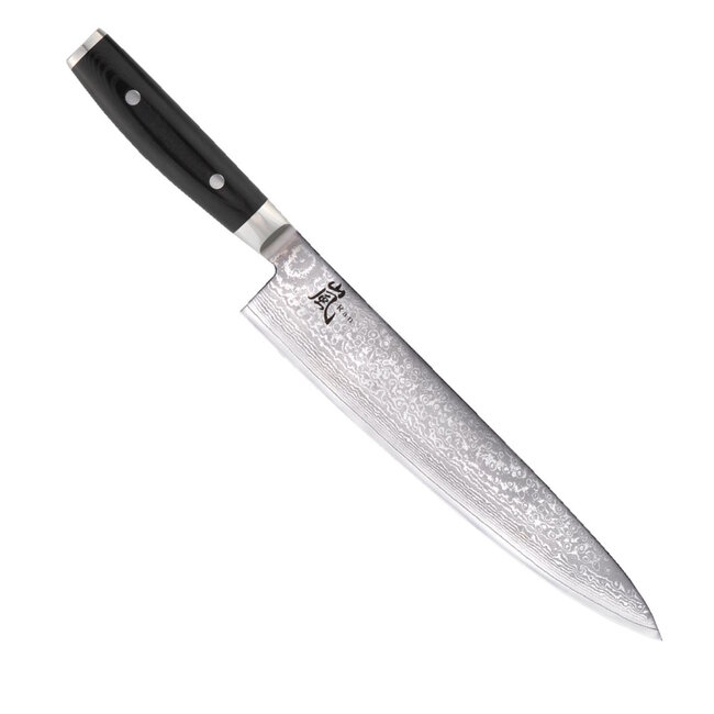 Yaxell Ran Koksmes 24 cm – 69 Lagen Damaststaal – VG10 Staal – 61 HRC – Canvas-Micarta Heft