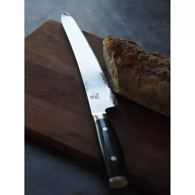 Yaxell Ran Broodmes 27 cm – 69 Lagen Damaststaal – VG10 Staal – 61 HRC – Canvas-Micarta Heft