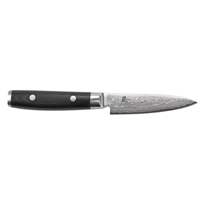 Yaxell Ran Schilmes 10 cm – 69 Lagen Damaststaal – VG10 Staal – 61 HRC – Canvas-Micarta Heft
