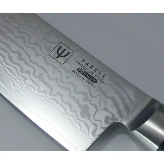 Yaxell Ran Schilmes 10 cm – 69 Lagen Damaststaal – VG10 Staal – 61 HRC – Canvas-Micarta Heft
