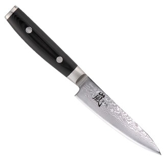 Yaxell Ran Universeelmes 12 cm – 69 Lagen Damaststaal – VG10 Staal – 61 HRC – Canvas-Micarta Heft