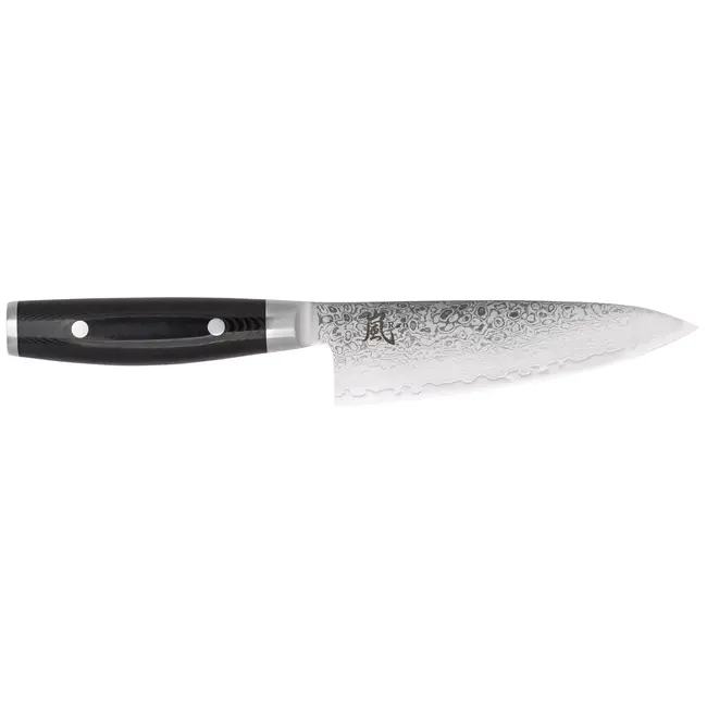 Yaxell Ran Koksmes 15,5 cm – 69 Lagen Damaststaal – VG10 Staal – 61 HRC – Canvas-Micarta Heft