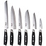 Yaxell Tsuchimon Messenset – 6-delig – 3 Lagen Damaststaal – VG10 Staal – Canvas-Micarta Heft