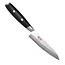 Yaxell Tsuchimon Messenset – 6-delig – Messenblok met 5 Messen – 3 Lagen Damaststaal – VG10 Staal – Canvas-Micarta Heft
