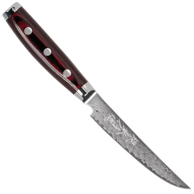 Yaxell Super Gou Steakmessenset 12 cm – 2-delig – 161 Lagen Damaststaal – SG2 Staal – 63 HRC – Canvas-Micarta Heft