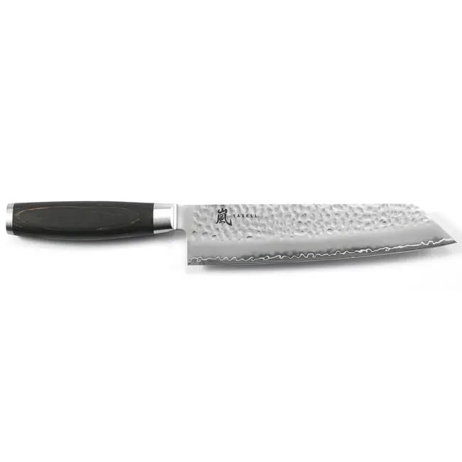 Yaxell Taishi Kiritsuke Koksmes 20 cm – VG-10 Staal – Hardheid 61 HRC – Tsuchime Afwerking – Gehamerd Lemmet – Zwart Pakka Beukenhout Handvat