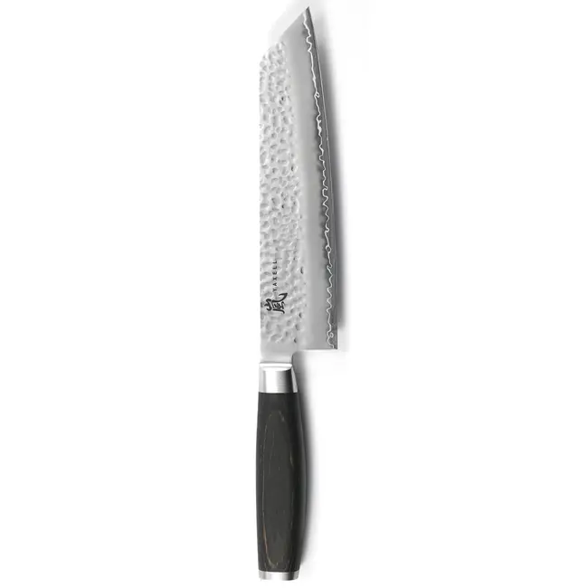 Yaxell Taishi Kiritsuke Koksmes 20 cm – VG-10 Staal – Hardheid 61 HRC – Tsuchime Afwerking – Gehamerd Lemmet – Zwart Pakka Beukenhout Handvat