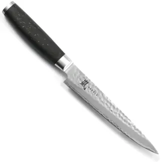 Yaxell Taishi Vleesmes 18 cm – VG-10 Staal – Hardheid 61 HRC – Tsuchime Afwerking – Gehamerd Lemmet – Zwart Pakka Beukenhout Handvat Yaxell Taishi Vleesmes 18 cm – VG-10 Staal – Hardheid 61 HRC – Tsuchime Afwerking – Gehamerd Lemmet – Zwart Pakka Beukenhout Handvat