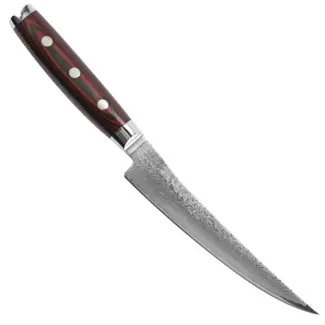 Yaxell Super Gou Uitbeenmes Gebogen 15 cm – 161 Lagen Damaststaal – SG2 Staal – 63 HRC – Canvas-Micarta Heft Yaxell Super Gou Uitbeenmes Gebogen 15 cm – 161 Lagen Damaststaal – SG2 Staal – 63 HRC – Canvas-Micarta Heft