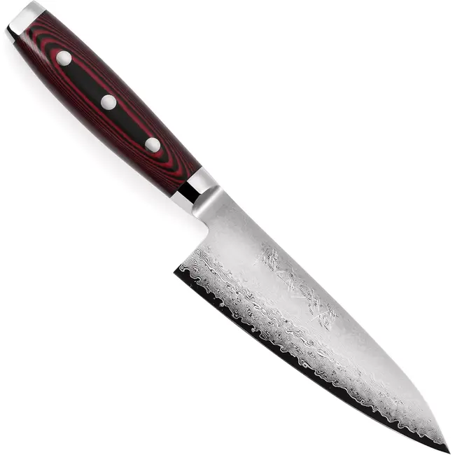 Yaxell Super Gou Koksmes 15 cm – 161 Lagen Damaststaal – SG2 Staal – 63 HRC – Canvas-Micarta Heft