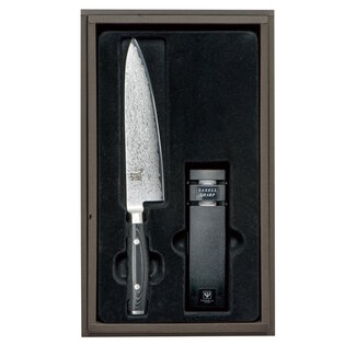 Yaxell Ran Messenset – Giftset – 2-delig – Messenslijper met Koksmes 20 cm – 69 Lagen Damaststaal – VG10 Staal – 61 HRC – Canvas-Micarta Heft Yaxell Ran Messenset – Giftset – 2-delig – Messenslijper met Koksmes 20 cm – 69 Lagen Damaststaal – VG10 Staal – 61 HRC – Canvas-Micarta Heft