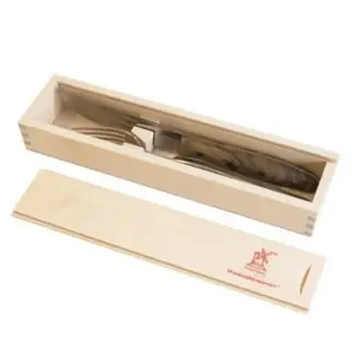 Robert Herder Etui van Berkenhout, Wit Geolied met 2 Sleuven – Leeg Robert Herder Etui van Berkenhout, Wit Geolied met 2 Sleuven – Leeg