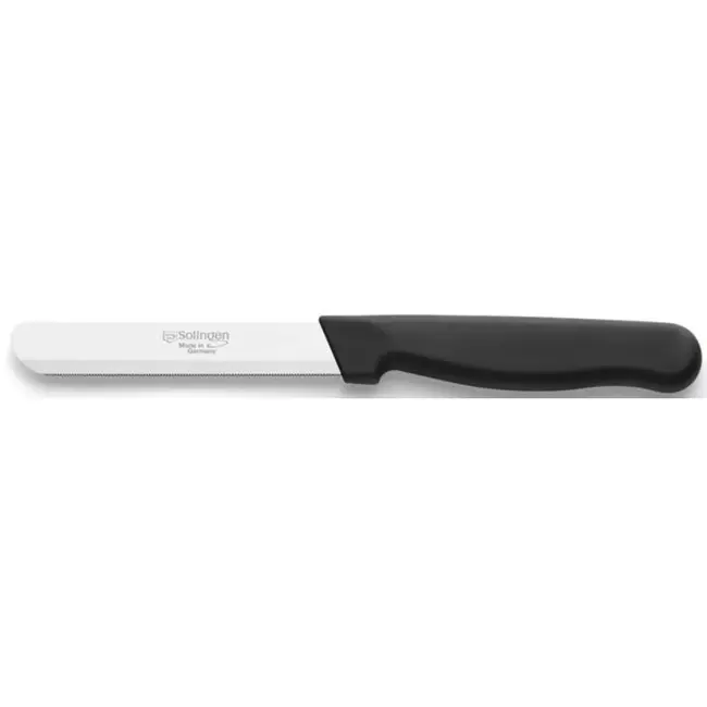 Solingen Tafelmes – Allround Kartelmes – Brede Smeerkant – RVS – 21,5 cm – Zwart