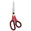 Mundial Huishoudschaar met Microvertanding – 22 cm – Rood/Zwart