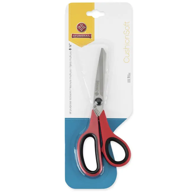 Mundial Huishoudschaar met Microvertanding – 22 cm – Rood/Zwart