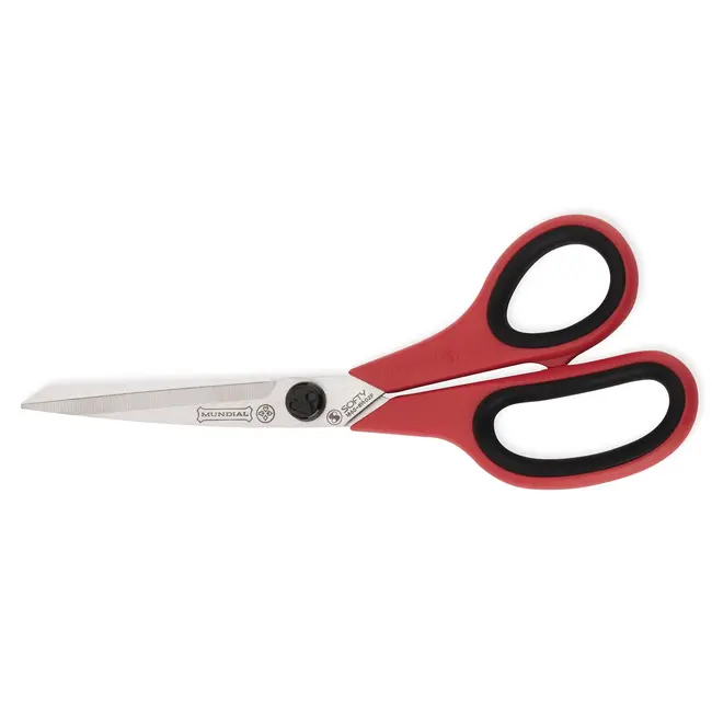 Mundial Huishoudschaar met Microvertanding – 22 cm – Rood/Zwart