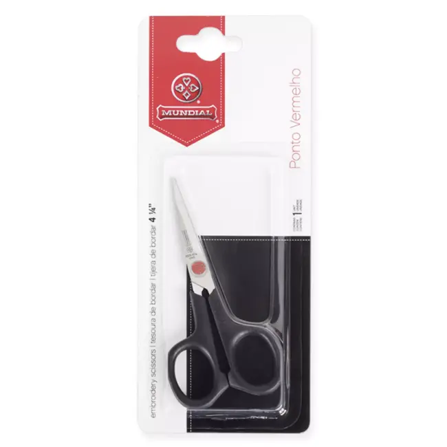 Mundial Ergonomische Borduurschaar – 11 cm – Antislip Handvat – Lichtgewicht