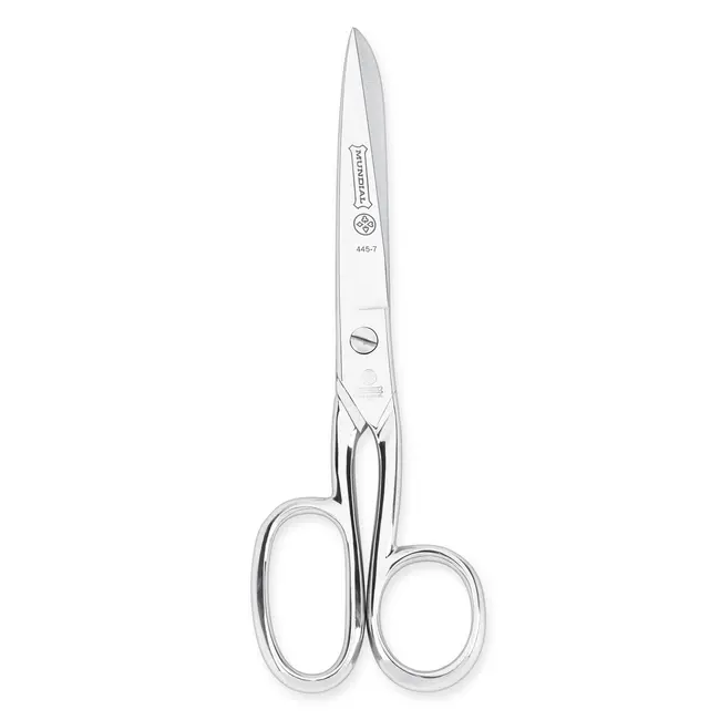 Mundial Professionele naaischaar – ergonomisch – vernikkeld – 17,8 cm – precisie en comfort