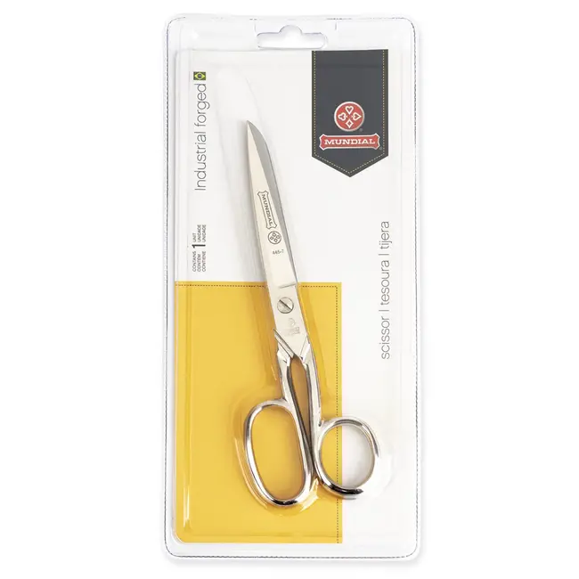 Mundial Professionele naaischaar – ergonomisch – vernikkeld – 17,8 cm – precisie en comfort