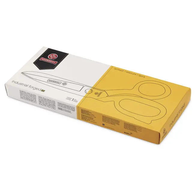 Mundial Professionele kleermakersschaar – 30,5 cm – ergonomisch en nikkelgecoat – zwart