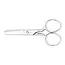 Mundial Compacte multifunctionele schaar – 10,5 cm – RVS – afgeronde punt – nikkelafwerking