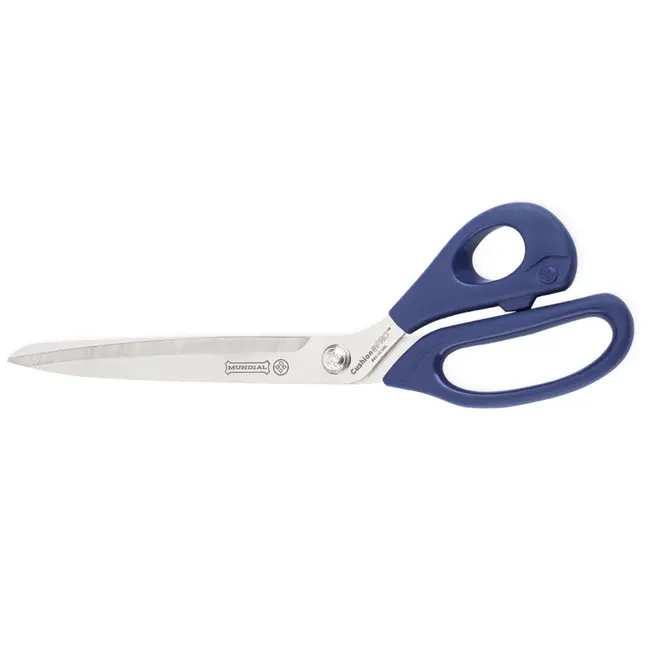 Mundial Universele schaar – 30 cm – ergonomisch soft-touch handvat – blauw – voor zware materialen