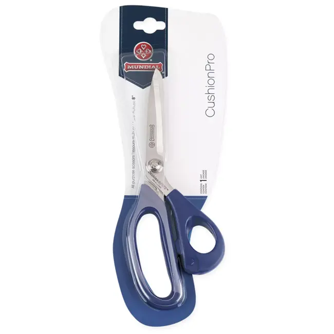 Mundial Universele schaar – ergonomisch soft-touch handvat – 20 cm – blauw