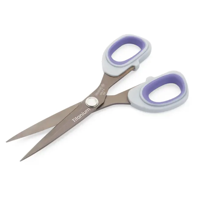 Mundial Multi-functionele schaar – titaniumcoating – ergonomisch handvat – 17,8 cm – grijs