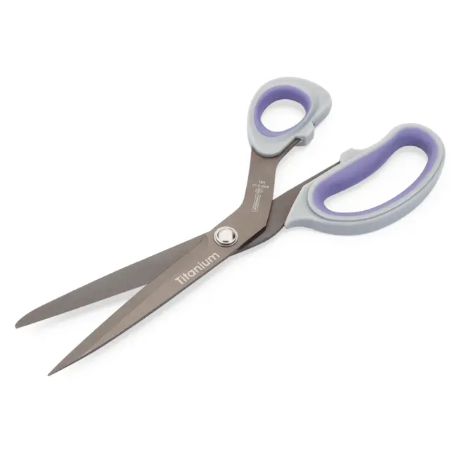 Mundial Versterkte naaischaar – titaniumcoating – ergonomisch handvat – 24,1 cm – grijs