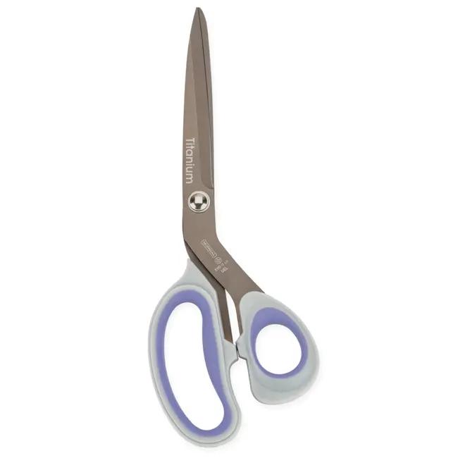 Mundial Versterkte naaischaar – titaniumcoating – ergonomisch handvat – 24,1 cm – grijs