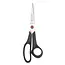 Mundial Multi-functionele schaar – microvertanding – ergonomisch – 19 cm – zwart