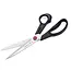 Mundial Versterkte naaischaar – ergonomisch – roestvrij staal – 24,1 cm – zwart