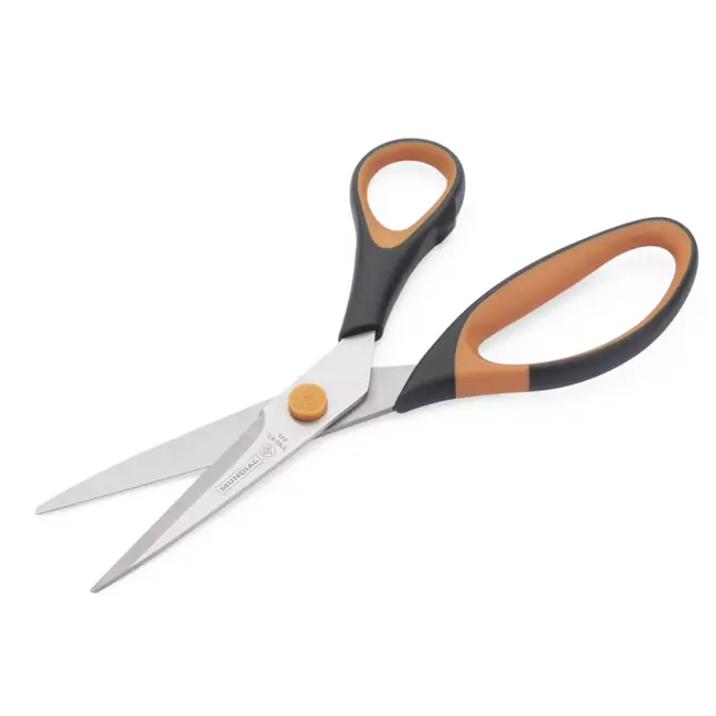 Mundial Allround schaar – 21,6 cm – oranje – ergonomische soft-touch greep