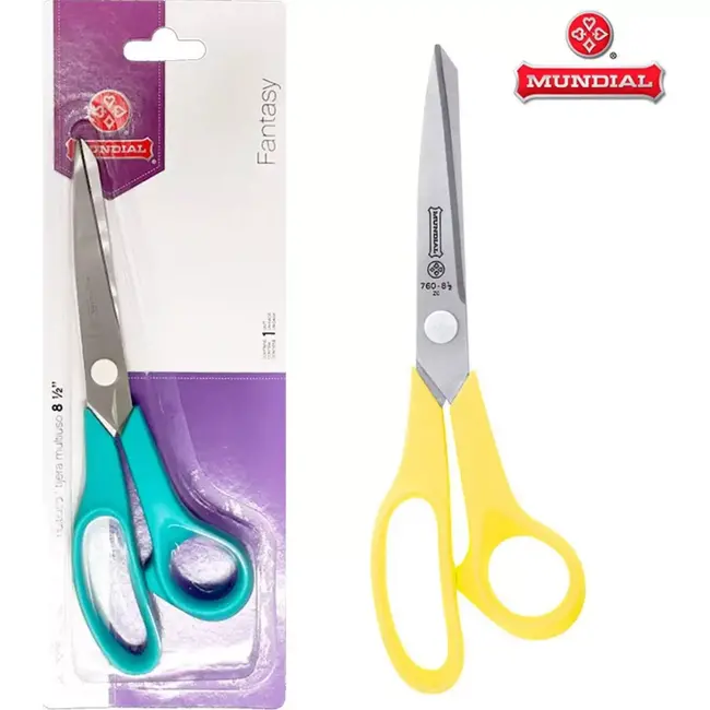 Mundial Hobbyschaar – Ergonomisch – Patchwork & Naaien – 21,5 cm – Kleurrijk Design