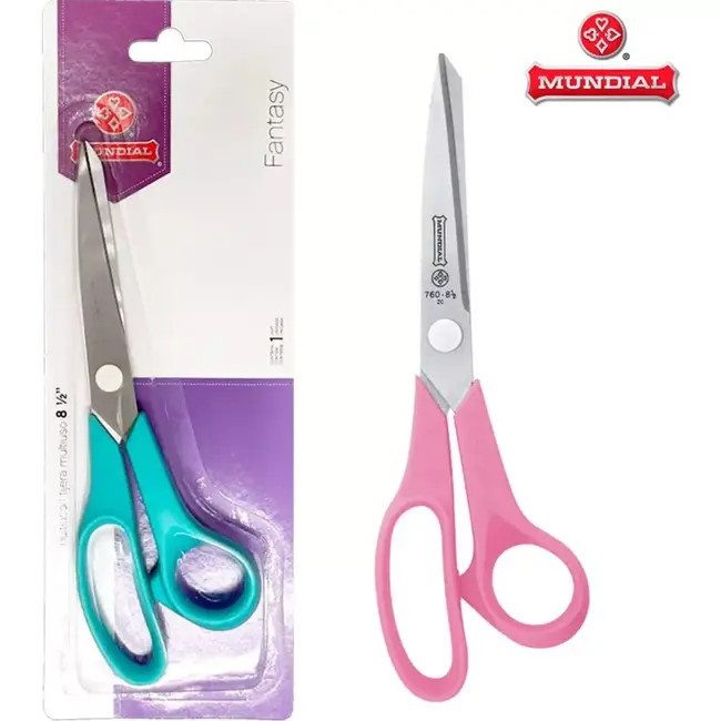 Mundial Hobbyschaar – Ergonomisch – Patchwork & Naaien – 21,5 cm – Kleurrijk Design