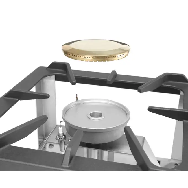 HENDI Kookplaat – roestvast staal – 6kW – 400x440x390 mm – gasgestookt