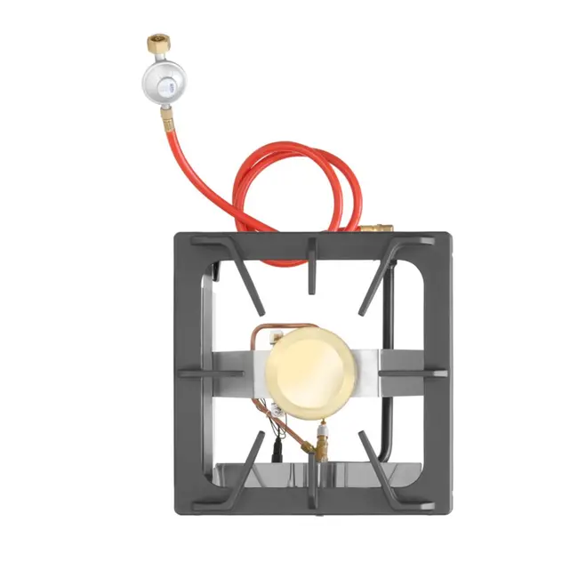 HENDI Kookplaat – roestvast staal – 6kW – 400x440x390 mm – gasgestookt