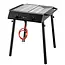 Hendi Krachtige gasgrill - 2 branders - compact en draagbaar - zwart - 9,5kW