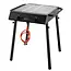 Hendi Krachtige gasgrill - 2 branders - compact en draagbaar - zwart - 9,5kW