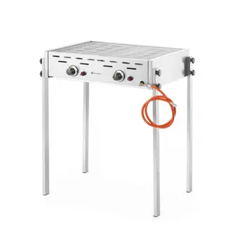 HENDI Roast-Master Pro gasbarbecue – 11,6kW – 2 branders – 790x560x900 mm – roestvast staal