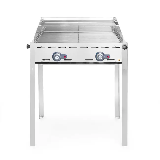 HENDI Windbestendige barbecue – 2 branders – roestvast staal – 11,6kW – 740x612x825 mm